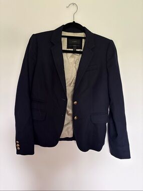 J. Crew Navy Blazer with Gold Buttons Detail